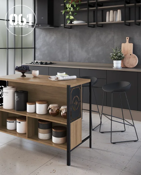 Balcão Ilha Industrial Para Cozinha