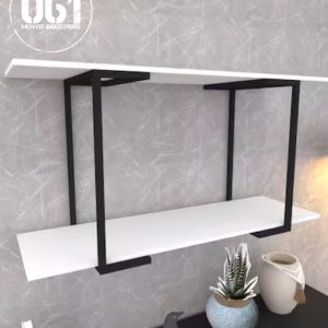 Prateleira Flutuante Industrial Suporte em "C"