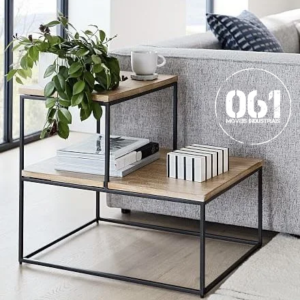 Criado Mudo Industrial Escada para Lateral Sofá