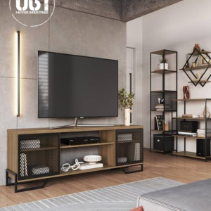 Balcão Para TV Industrial com Duas Portas de Tela