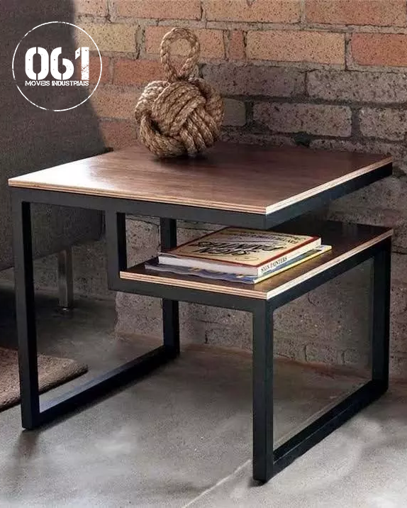 Criado Mudo Industrial Dois Níveis