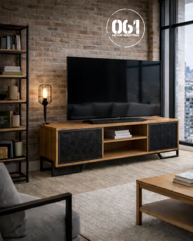 Balcão para TV Industrial 2 Portas de Tela