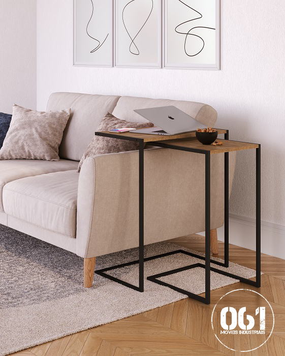 Mesa Dupla Suporte para Notebook Industrial