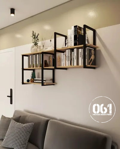 Prateleira Flutuante Industrial 3 Níveis