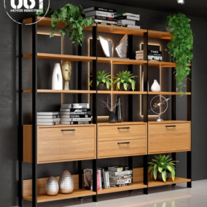 Estante Industrial Tripla 2 Portas 2 Gavetas